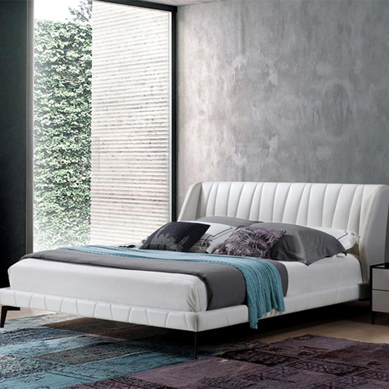 சுற்றுச்சூழல் நட்பு பைன் மரம் மற்றும் தோல் மென்மையான படுக்கை